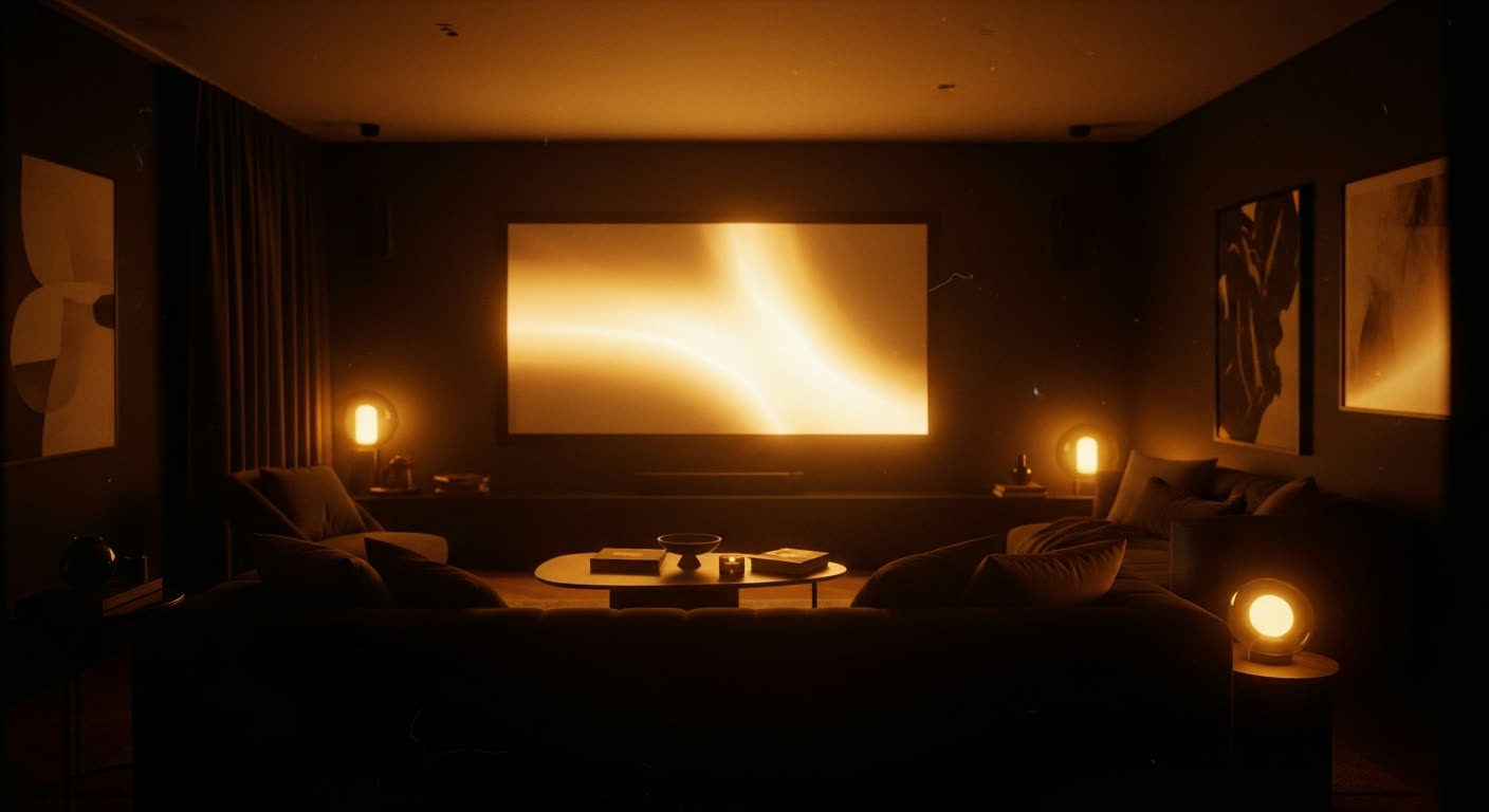 A warm private home cinema